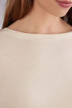 Camiseta con Cuello Barco en Fresh Bamboo