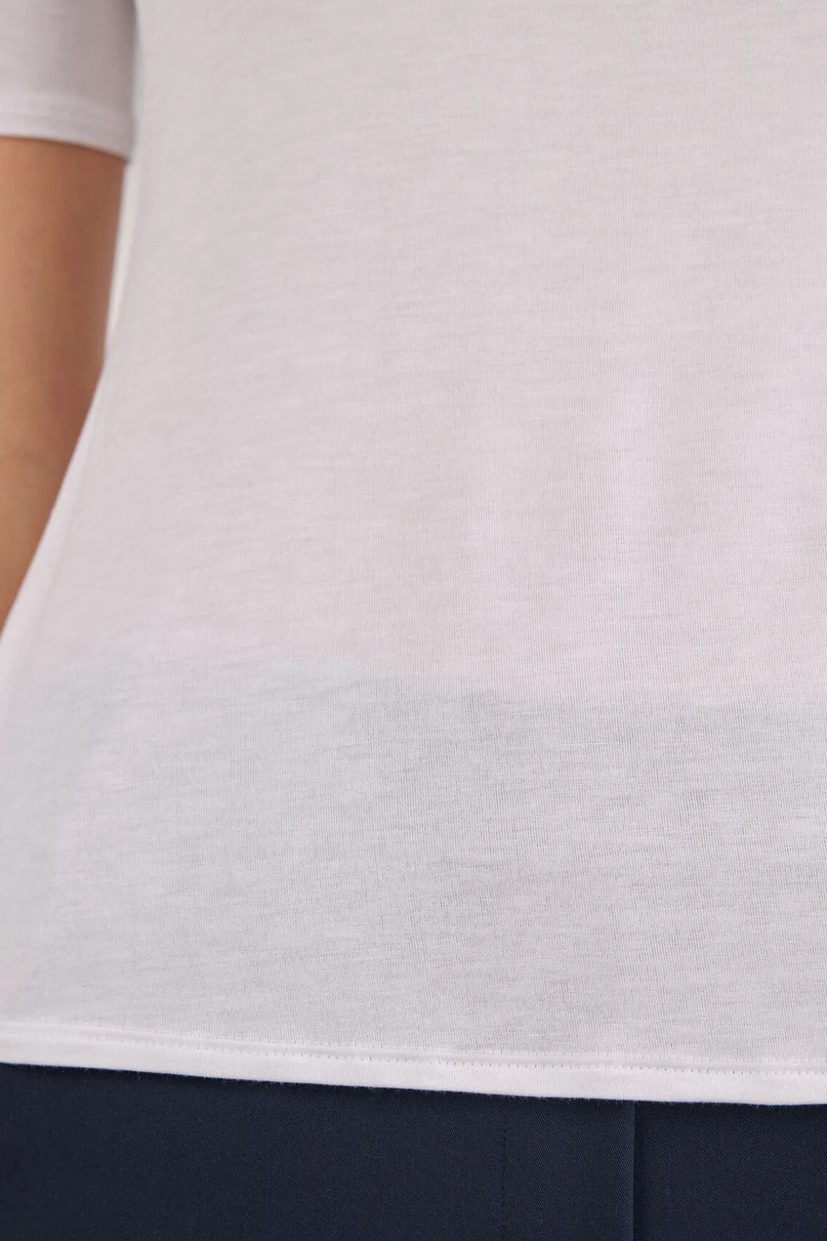 Camiseta con Cuello Barco en Fresh Bamboo