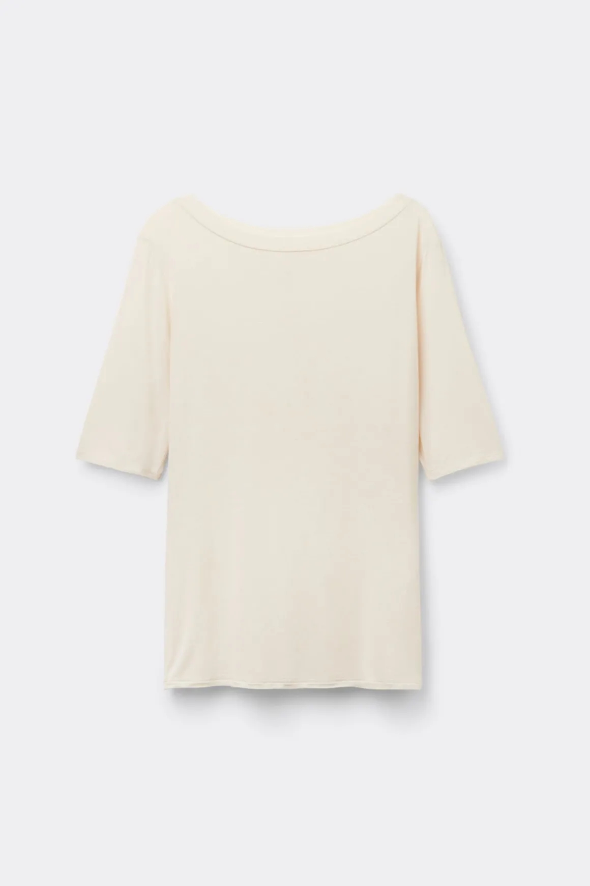 Camiseta con Cuello Barco en Fresh Bamboo