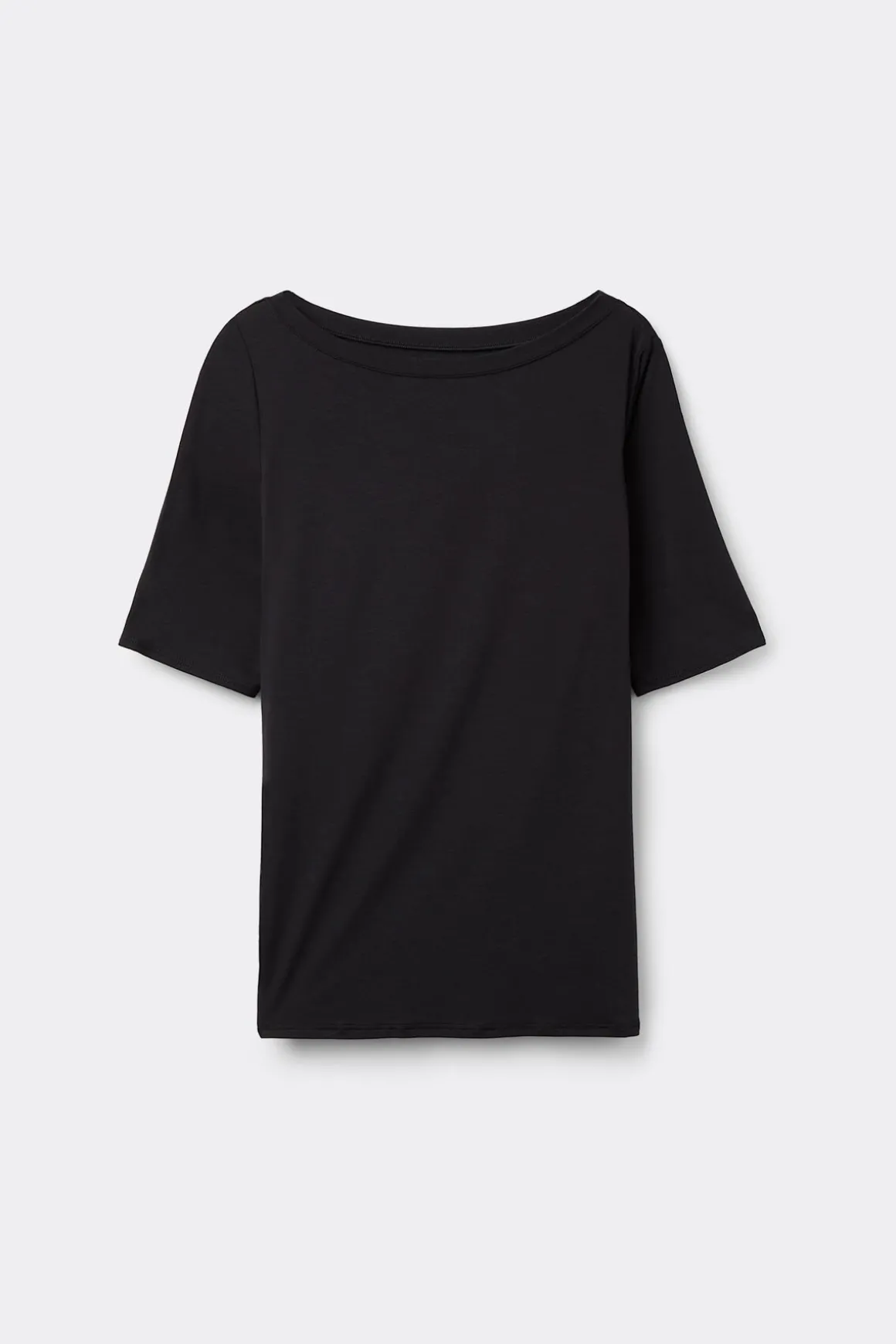 Camiseta con Cuello Barco en Fresh Bamboo