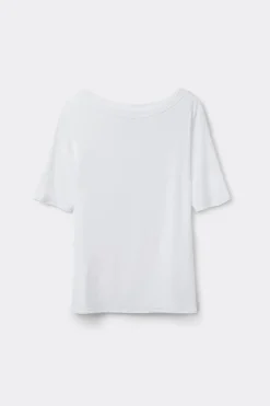 Camiseta con Cuello Barco en Fresh Bamboo