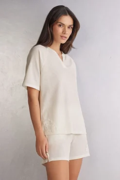Camiseta con Cuello de Pico Glisten in the Light