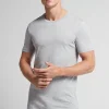 Camiseta con cuello redondo de algodón superior