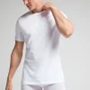 Camiseta con cuello redondo de algodón superior
