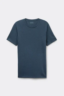 Camiseta con cuello redondo de algodón superior