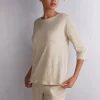 Camiseta con Escote Barco de Lino