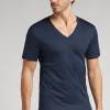 Camiseta con Escote de Pico de Algodón Premium