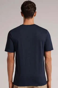 Camiseta de Algodón Jaspeado