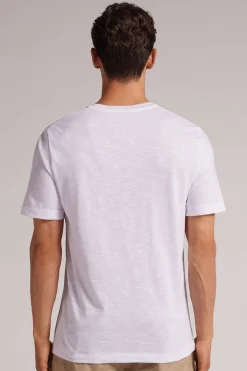 Camiseta de Algodón Jaspeado