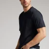 Camiseta de Corte Recto de Algodón Superior Extrafino