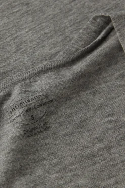 Camiseta de Cuello de Pico de Modal Ultraligero con Cashmere