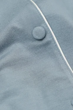 Camiseta de Manga Corta con Abertura Frontal de Modal