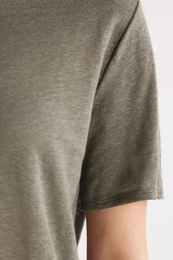 Camiseta de Manga Corta de Lino