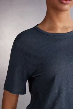 Camiseta de Manga Corta de Lino