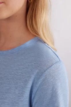 Camiseta de Manga Corta de Lino