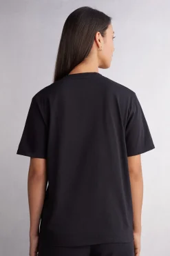 Camiseta de Manga Corta de Algodón Superior