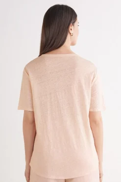 Camiseta de Manga Corta de Lino