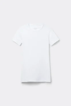 Camiseta de Manga Corta de Algodón Superior Elástico