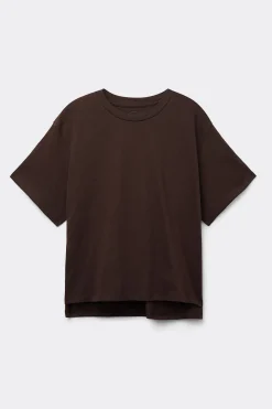 Camiseta de Manga Corta y Corte Recto de Algodón