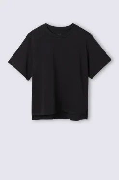 Camiseta de Manga Corta y Corte Recto de Algodón