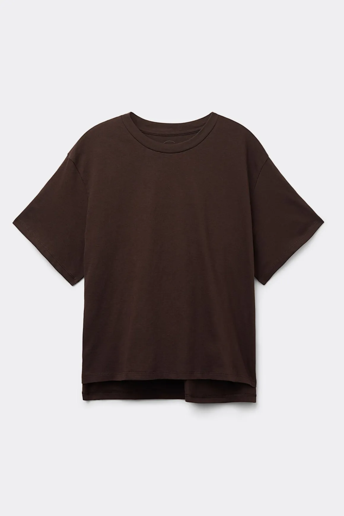Camiseta de Manga Corta y Corte Recto de Algodón