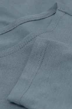 Camiseta de Manga Larga con Escote Barca en Micromodal