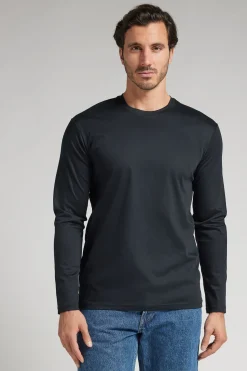 Camiseta de Manga Larga de Algodón Premium