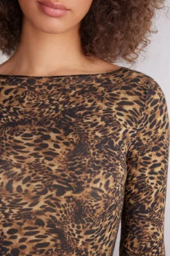 Camiseta de Manga Larga de Modal Ultralight con Cashmere Always Glamorous