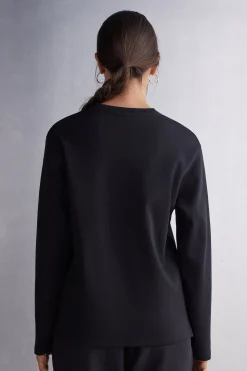 Camiseta de Manga Larga de Algodón