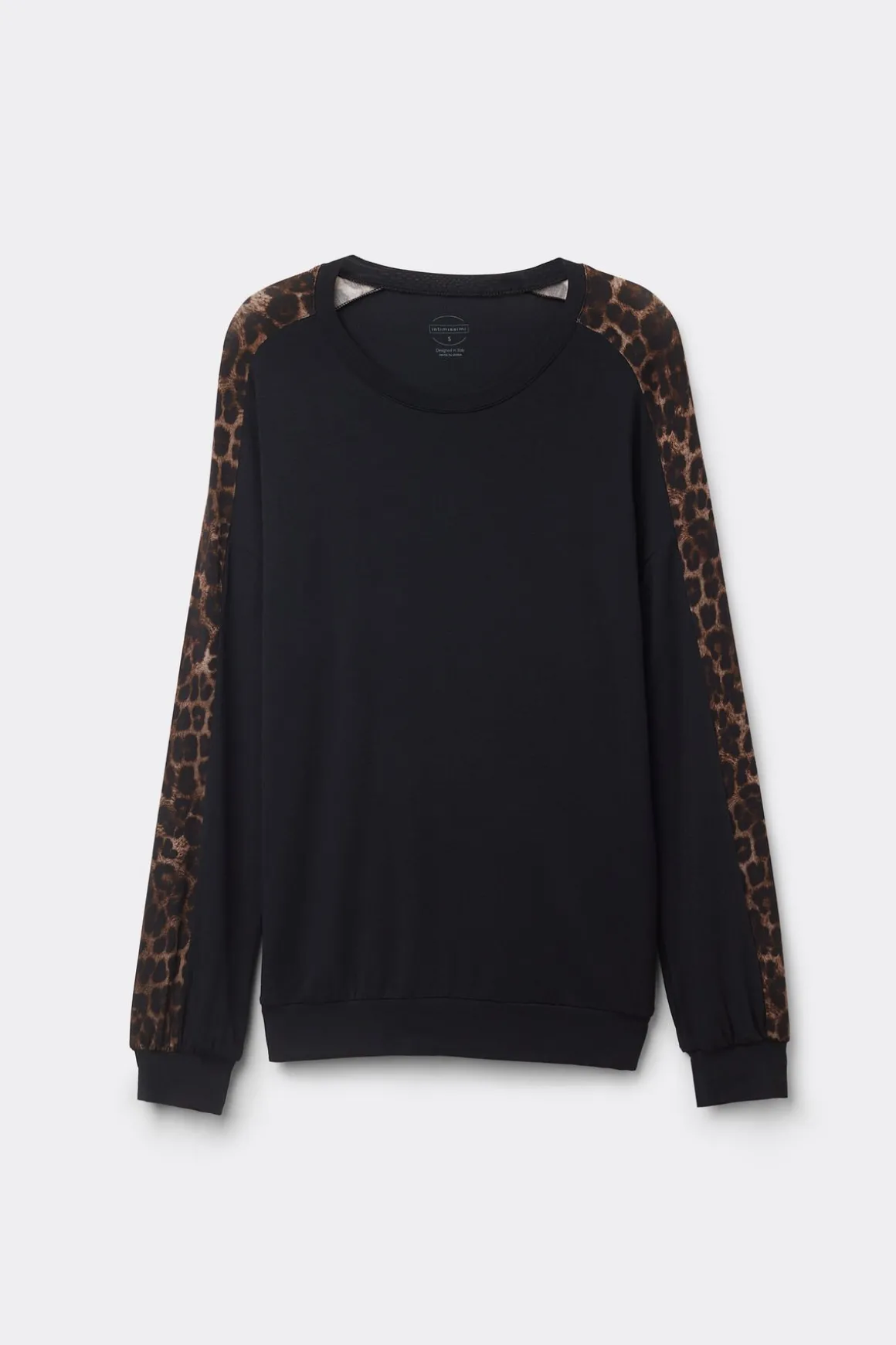 Camiseta de Manga Larga de Modal Luxurious Leopard