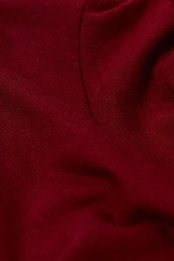 Camiseta de Manga Larga de Cuello Alto de Cashmere Ultraligero de Modal