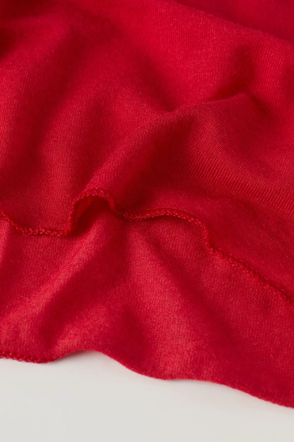 Camiseta de Manga Larga de Cuello Alto de Cashmere Ultraligero de Modal