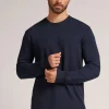 Camiseta de Manga Larga en Felpa de Modal