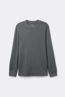 Camiseta de Manga Larga en Felpa de Modal