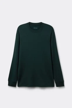 Camiseta de Manga Larga en Felpa de Modal
