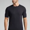 Camiseta de Punto de Algodón Jaspeado