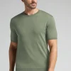 Camiseta de Punto de Algodón Jaspeado