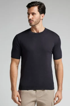 Camiseta de Punto de Algodón Jaspeado