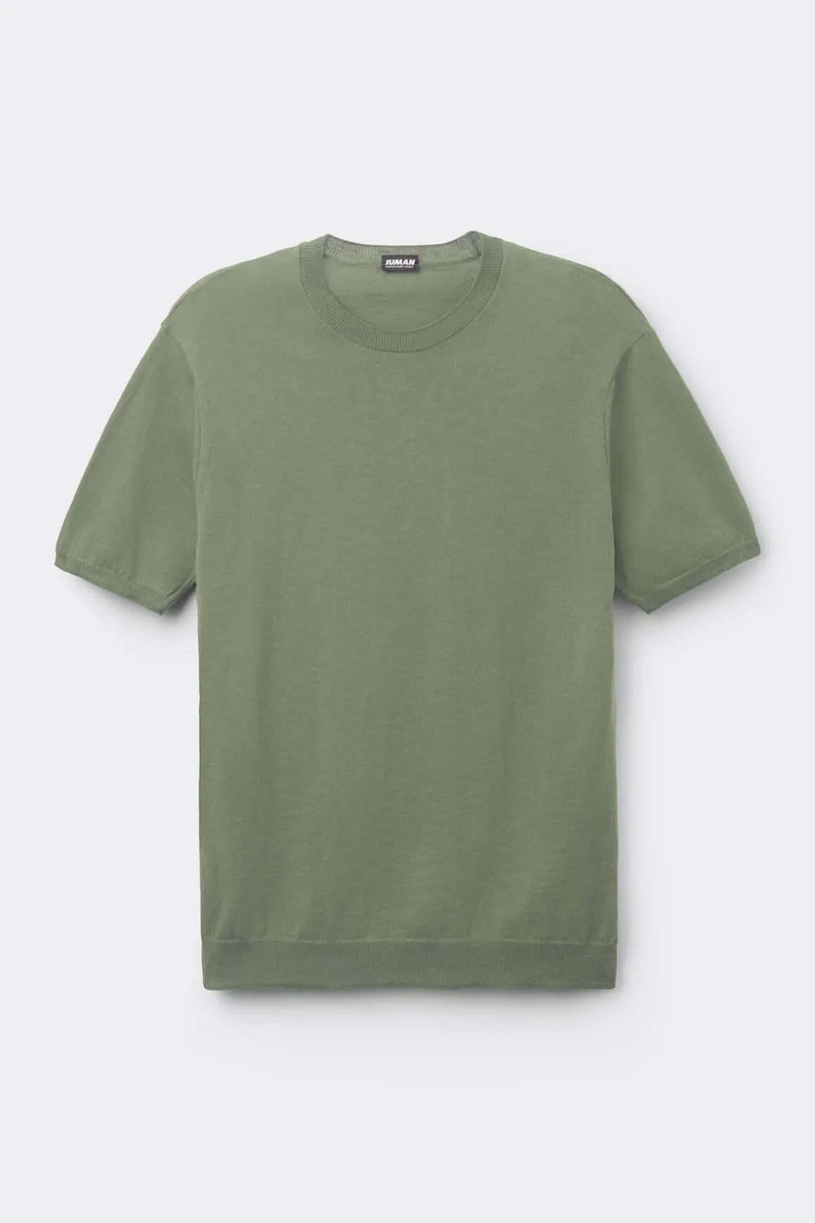 Camiseta de Punto de Algodón Jaspeado
