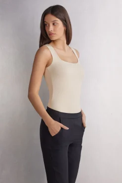 Camiseta de Tirantes Anchos en Fresh Bamboo