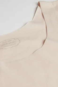 Camiseta de Tirantes con Escote Redondo de Algodón sin Rematar