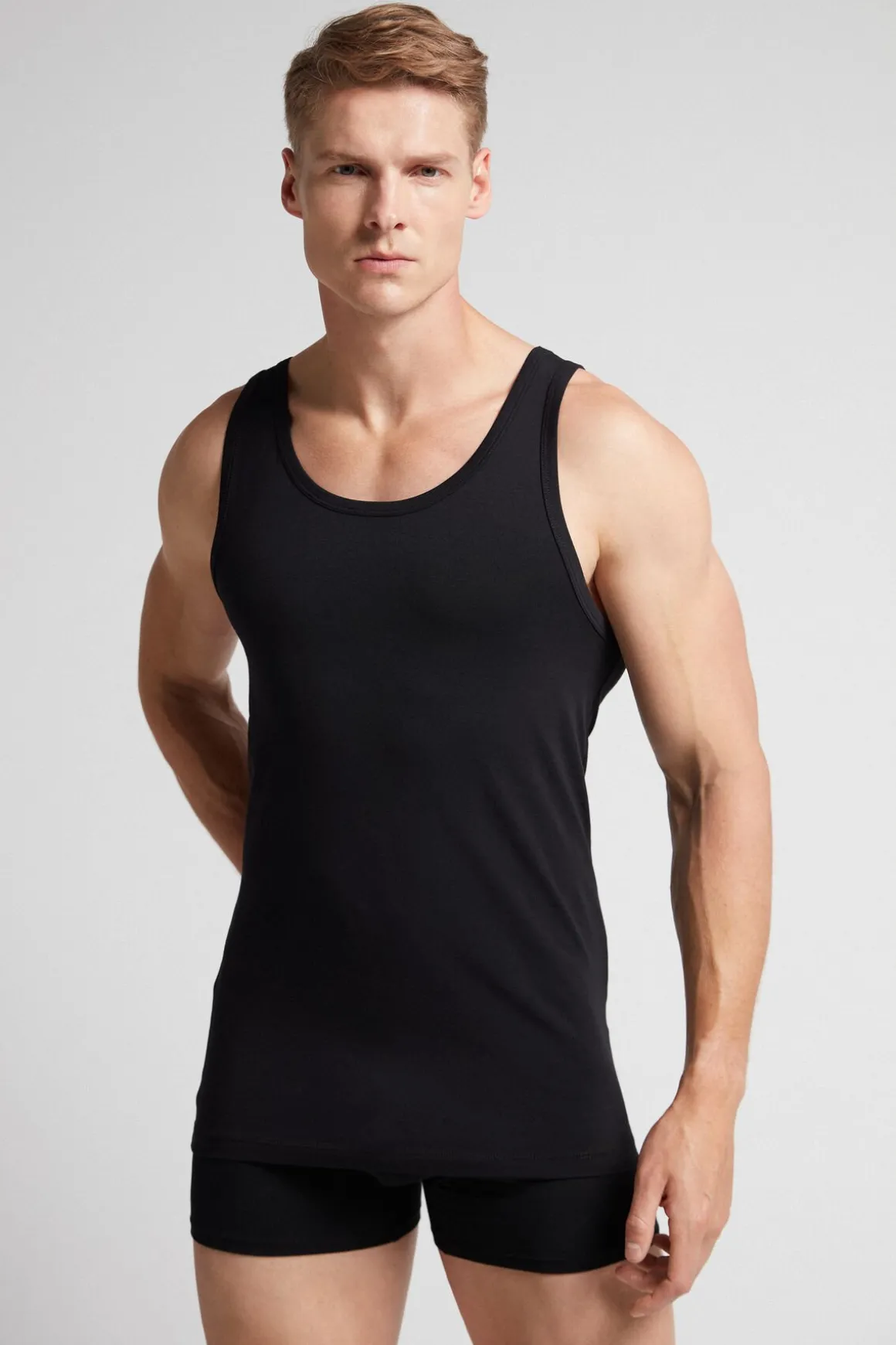 Camiseta de tirantes de algodón para hombre