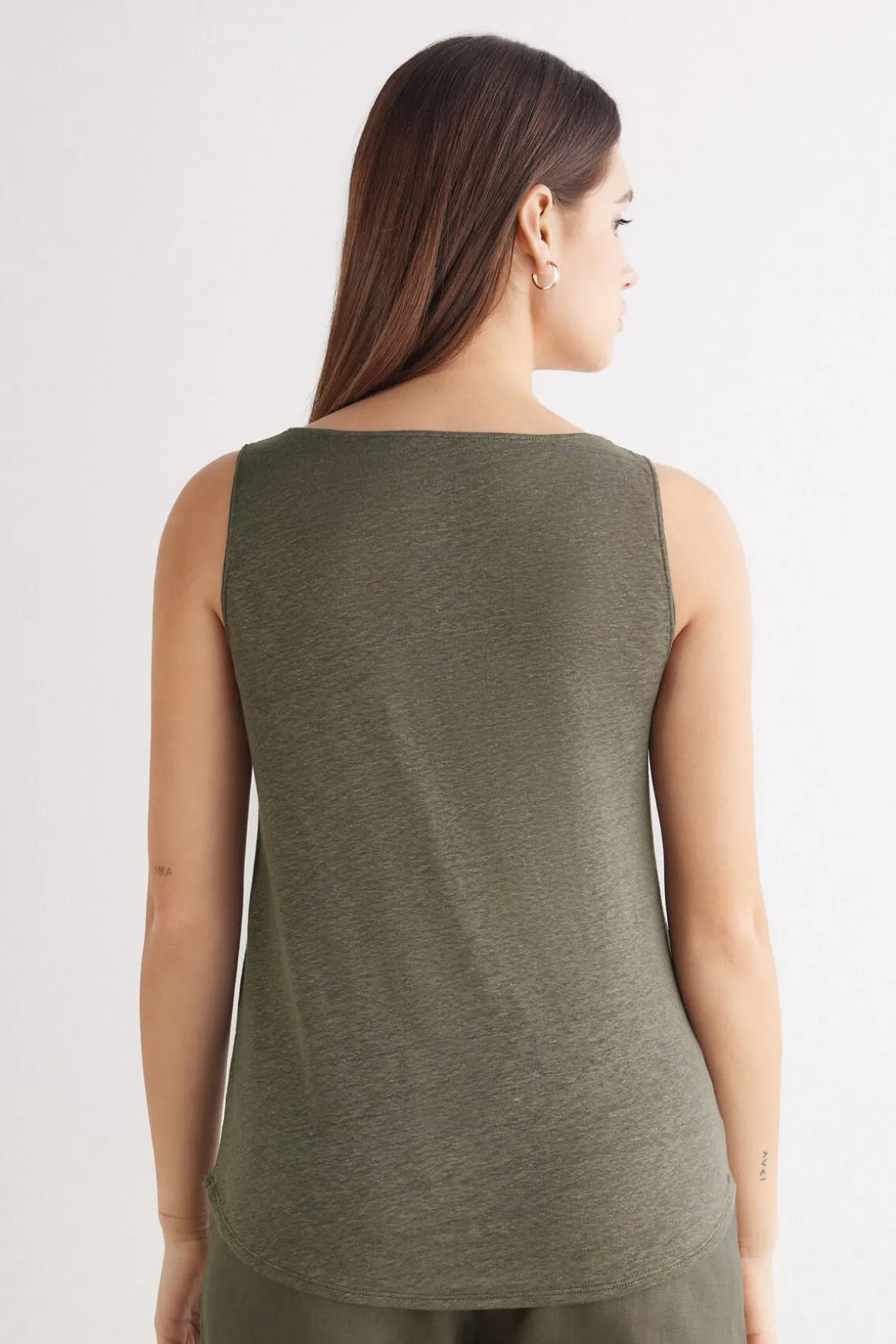 Camiseta de Tirantes de Lino