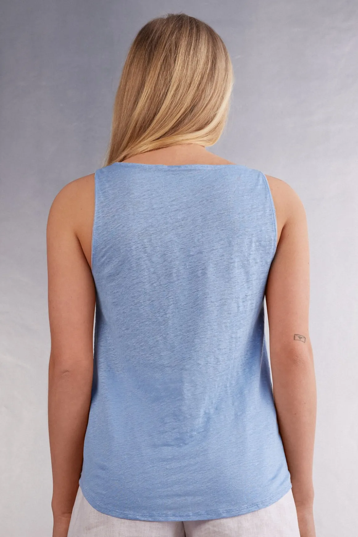 Camiseta de Tirantes de Lino