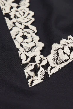 Camiseta de Tirantes de Modal y Encaje Pretty Flower