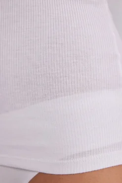 Camiseta de Tirantes Estilo Nadadora de Algodón Superior