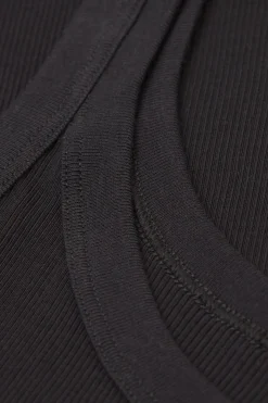 Camiseta de Tirantes Estilo Nadadora de Algodón Superior