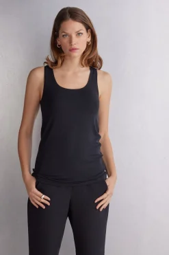 Camiseta de Tirantes Larga de Micromodal