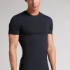 Camiseta manga corta de algodón ajustada