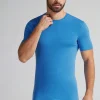 Camiseta manga corta de algodón ajustada
